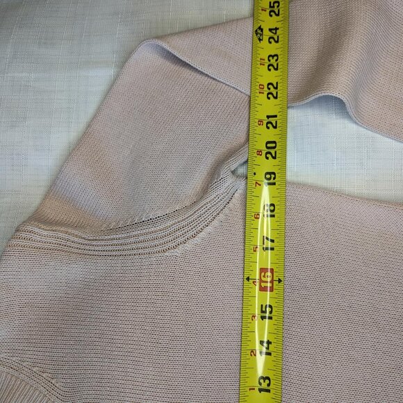 Everlane The Soft‎ Cotton Crew Knit Pink Sweater - Picture 4 of 7